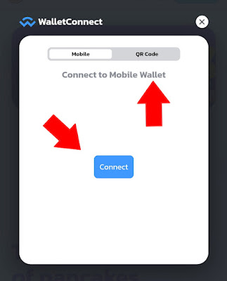 Cara connect wallet dengan Qr Code