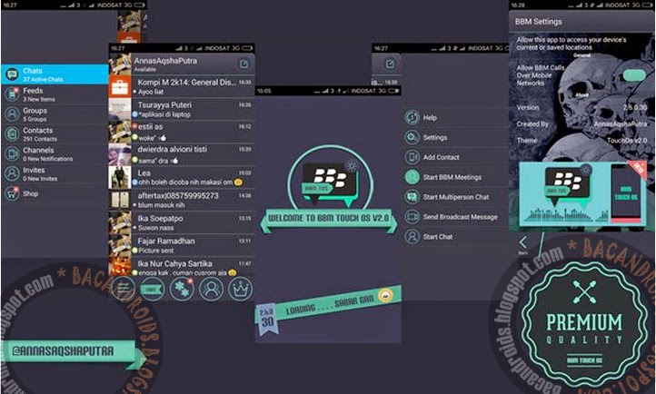 Download BBM2 Mod Dual Tema Touch OS 