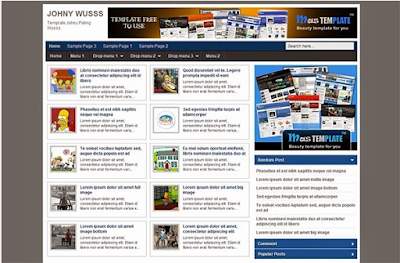 Johny Wuss Blogger Template Gratis Free Download