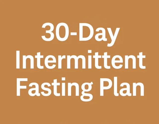 intermittent fasting, weight loss