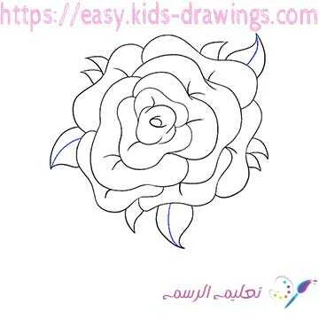 كيفية رسم وردة بسيطة