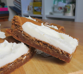 Lemon Frosted Gingerbread Cookie Bars