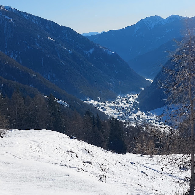 val di rabbi giro delle malghe ciaspole inverno