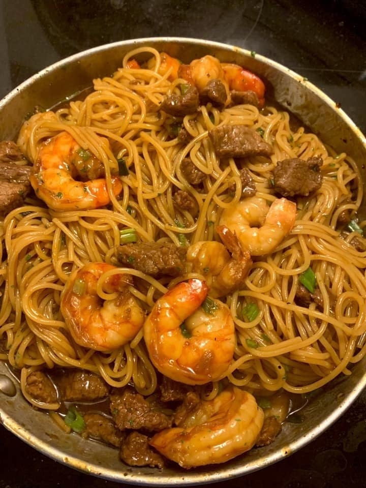 Shrimp & Teriyaki Steak Noodles