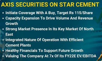 Axis Securities On Star Cement - Rupeedesk Reports