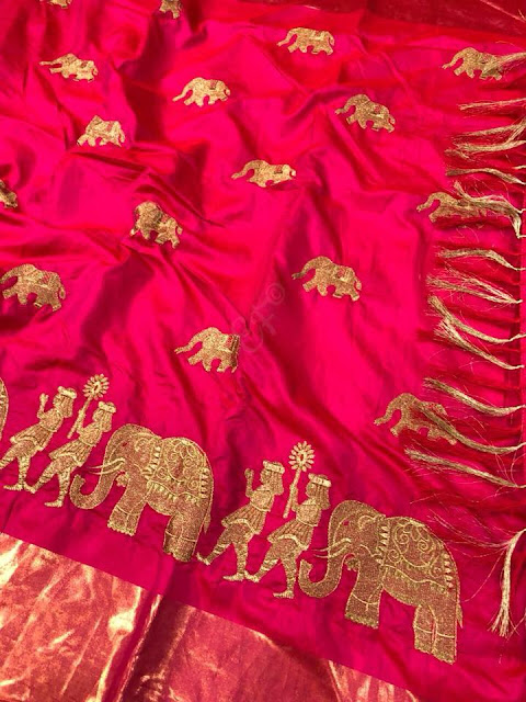 Light Weight Soft Malabar Silk Blend Sarees