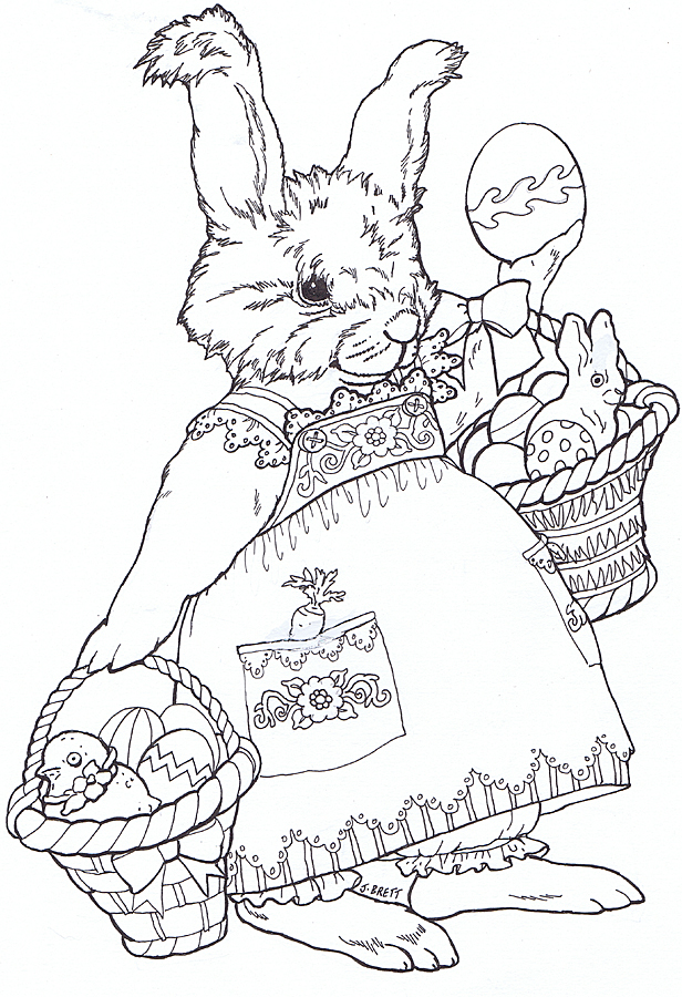 Easter Coloring Sheets For Adults 1