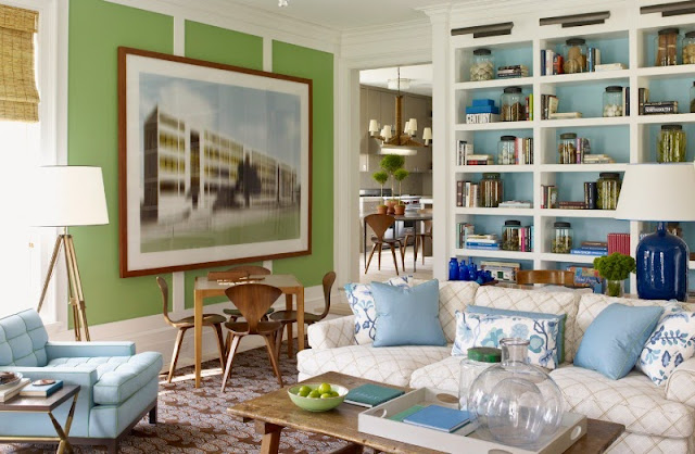 decorar con azul y verde