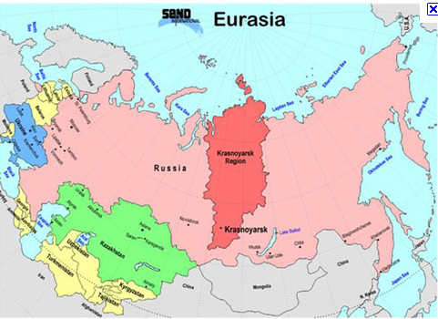 Resultado de imagen de Krai de Krasnoyarsk map