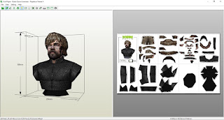 Kuri Paper - Busto Tyrion Lannister papercraft