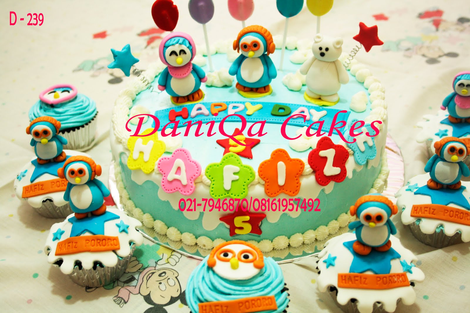 DaniQa Cake and Snack Pororo  Cake n cupcake