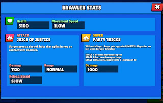 SURGE STATS.,brawl stars,brawler,surge