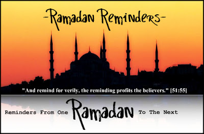 This is a good piece of reminder that kids can find useful on Ramadan.