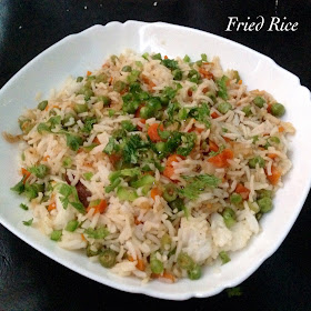 Veg Fried Rice - Restaurant Style