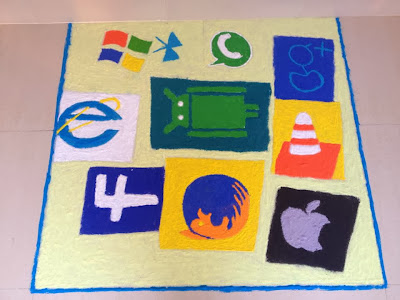 microsoft technological social symbols rangoli