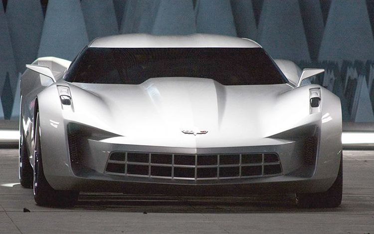 Photos of what appear to be a convertible version of the Chevrolet Corvette