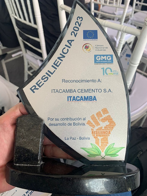 Itacamba recibe el Premio a la Resiliencia por sus proyectos sociales en la provincia Germán Busch