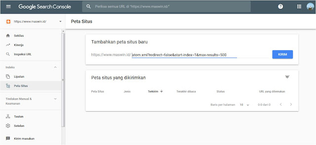  Cara Membuat Sitemap XML Blogger untuk SEO pada Google Webmaster Tool