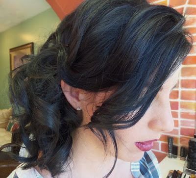 side swept bridal  hair style