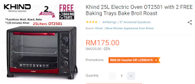 Lazada Birthday Festival Blogger Contest, Birthday Festival Sale, Lazada Malaysia, Anniversary Lazada Yang Ke - 6, Blogger Contest By Lazada, April, 2018, Electric Oven,