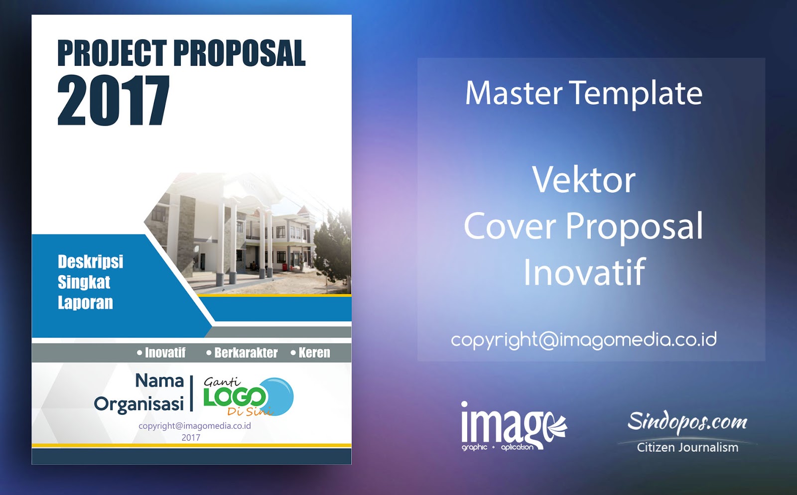 Download Template Desain Cover Proposal Inovatif  Imago Media