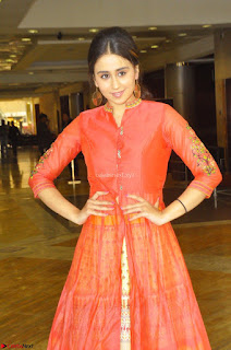 Simrat in Orange Anarkali Dress 06.JPG