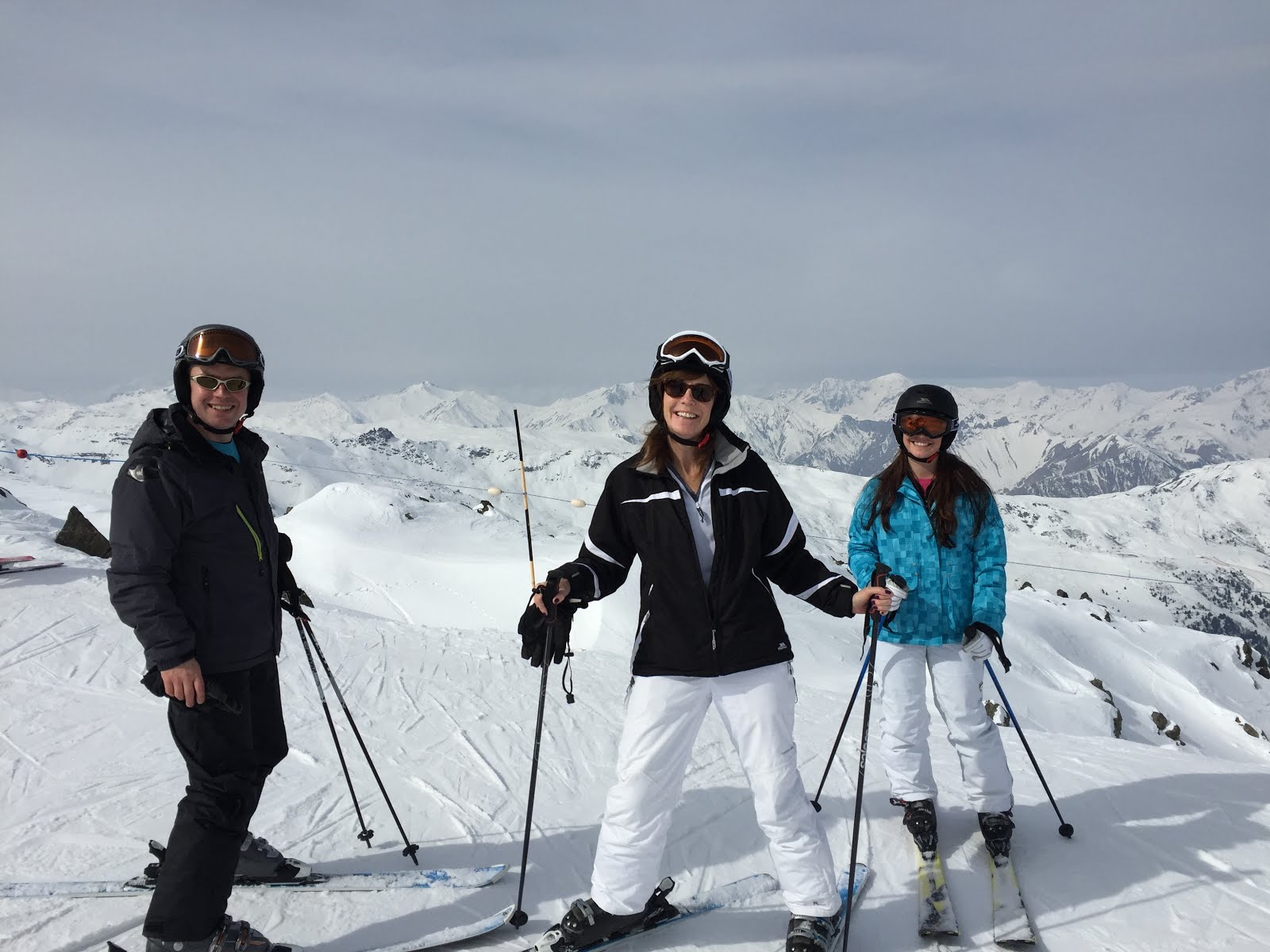 Skiing in La Tania, France