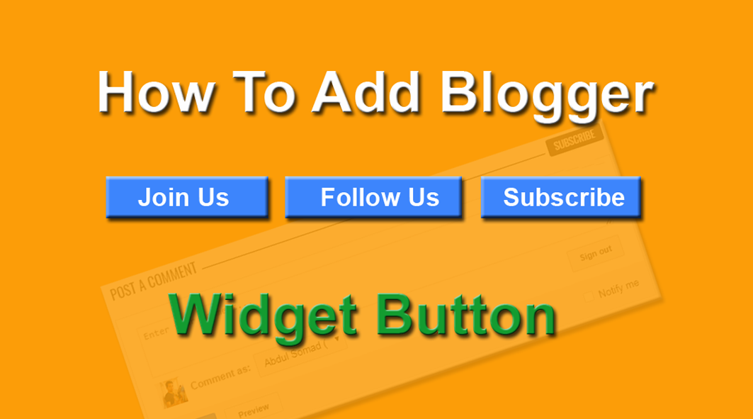 Cara Membuat Tombol Follow di Blog