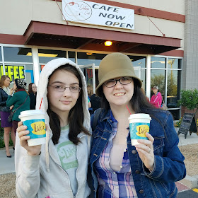 Tracie and Katarina at Octane Cafe for the Netflix Luke's Diner Pop Up 