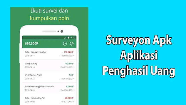 Surveyon Apk, Aplikasi Penghasil Pulsa Gratis Dengan Mengisi Survey Di Dalamnya