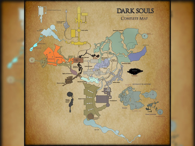 Dark Souls 1 World Map