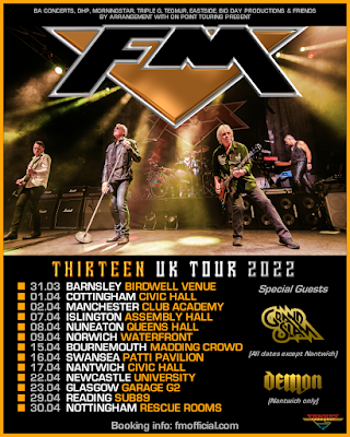 FM + Grand Slam - UK tour 2022 - poster