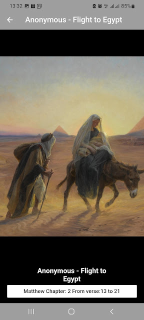 Eugene Alexist Girardet- Flight to Egypt