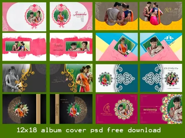 Wedding Album Dm 12x18 Psd Templates Free Download