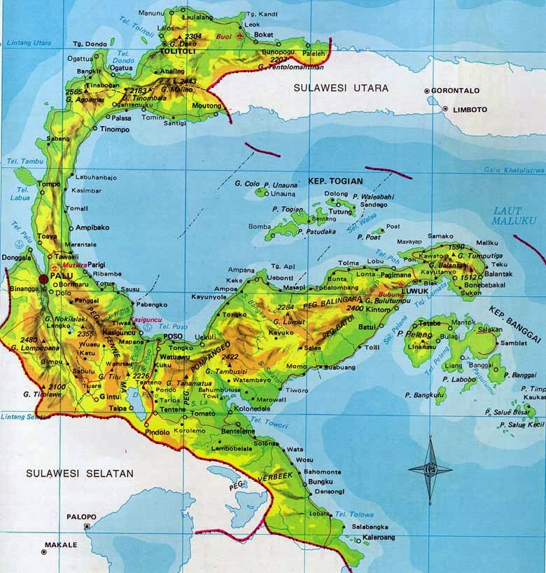 Contained in Sulawesi  Sulawesi  Provinces