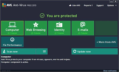 Free AVG Antivirus 2013 Screenshots