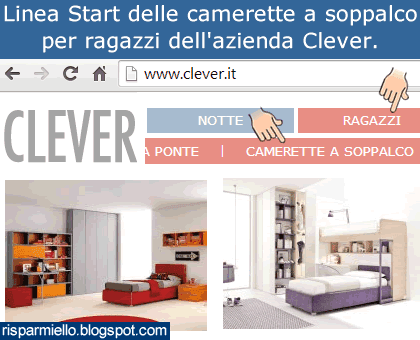 camerette soppalco clever