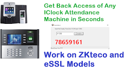 ESSL iClock Time Attendance Machine Admin Manager Password Reset