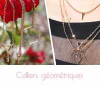 colliers géométriques Happiness boutique
