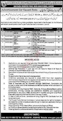 Ppsc New Jobs 2023,