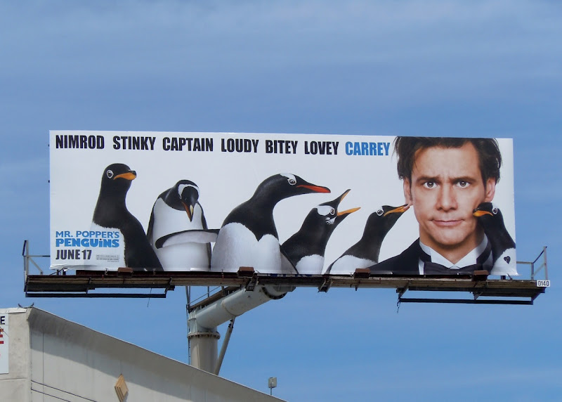 Mr Popper's Penguins movie billboard