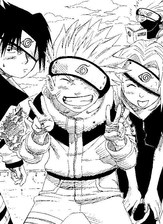 Naruto coloring page from Printable Coloring Pages