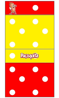 Red, Yellow and Withe Polka Dots Free Printable  Labels.