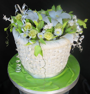 Wedding Cakes Basket of Flowers Dedicated to Scott Clark Wooley