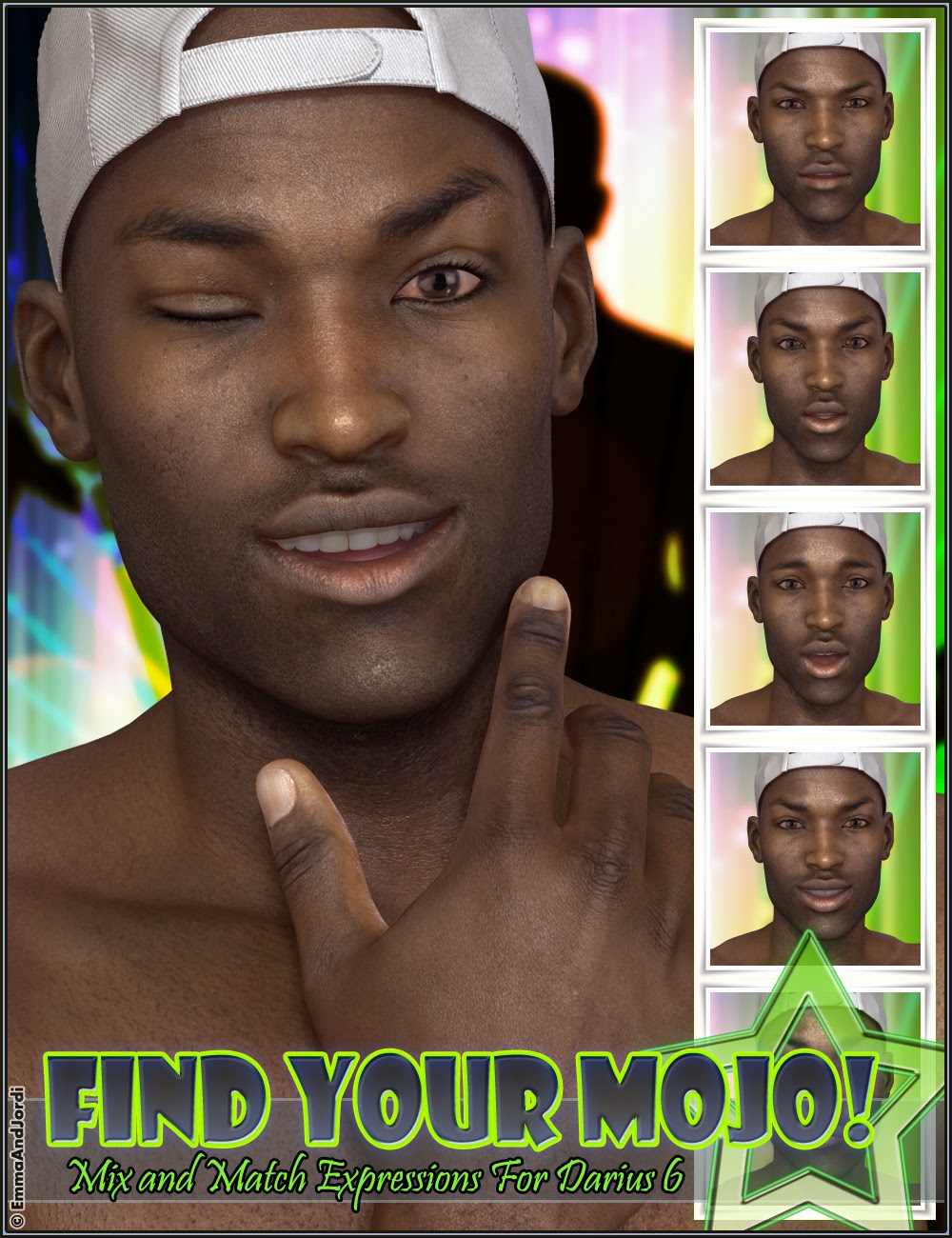 http://www.daz3d.com/find-your-mojo-mix-and-match-expressions-for-darius-6