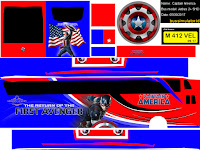 Skin captain america jetbus-hd  BUSSID