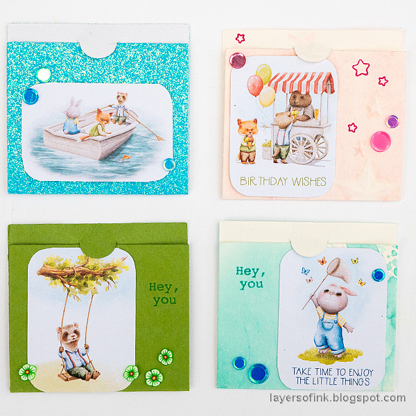 Layers of ink - Cute Mini Pocket Notes Tutorial by Anna-Karin Evaldsson.