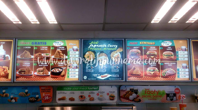 nikmati citarasa kari khas jepang di A&W restoran