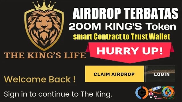 TheKingsLife Airdrop of 10K $KING token Free