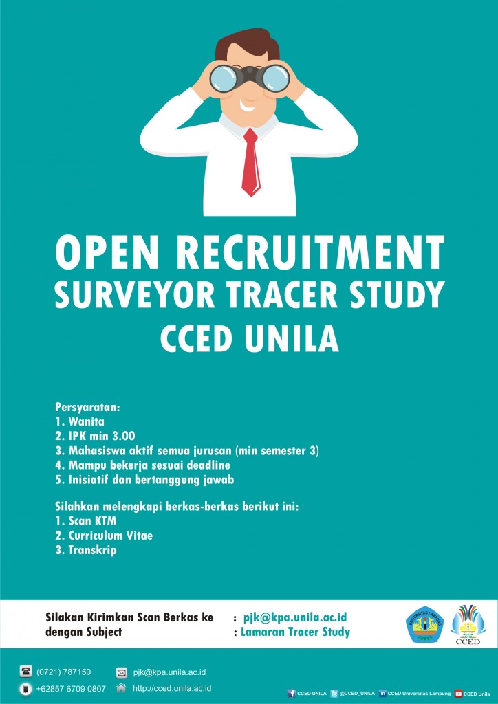 Open Recruitment Surveyor Tracer Study Unila